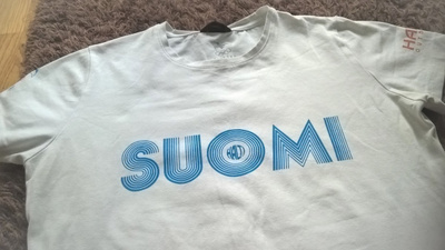 Halti valkoinen Suomi T-paita / Toppi - koko 40