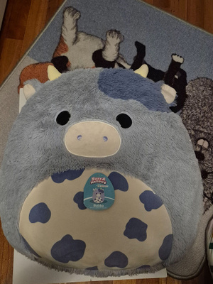 Squishmallows Fuzz A Mallows Bubba Cow h=50 cm (#3321)