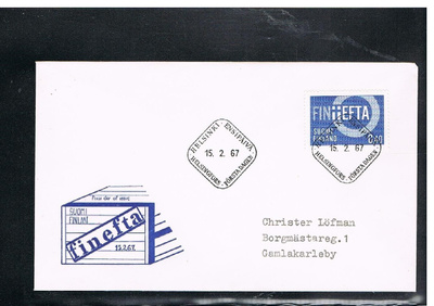 1967  Finefta FDC kerhokuori