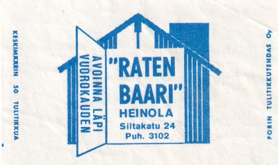 Heinola. " Raten Baari "    ,  s64