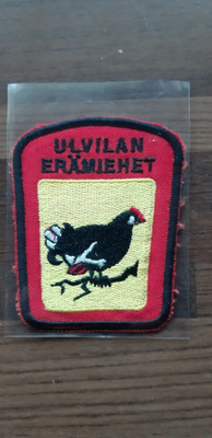 Ulvilan erämiehet vintage kangasmerkki harvinainen