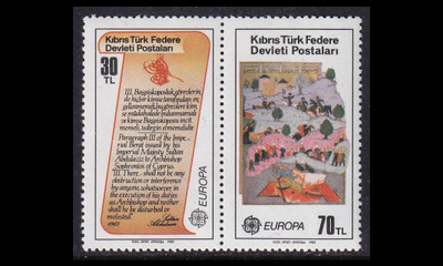 Turkki Kypros 114-5p1 ** Europa historiallisia tapahtumia (1