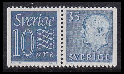 Ruotsi 430b-490DD ** Numero-Gustaf vihkopari (1962)