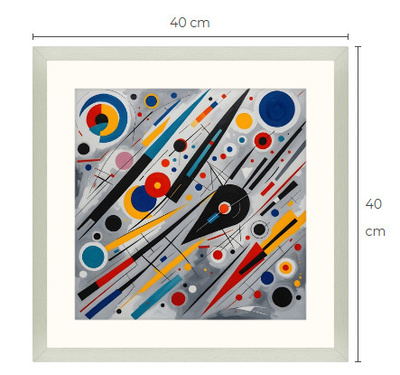 Uusi uniikki abstrakti art print taulu 40 cm x 40 cm
