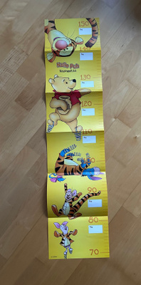 Nalle Puh Kasvumitta ( koko 19,5 x 83 cm )