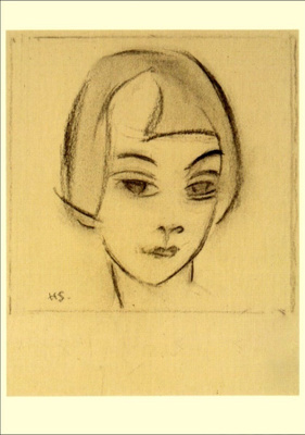 Helene Schjerfbeck, Tytön pää, käyttämätön