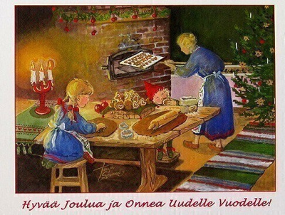 Joululeipomista Joulukortti