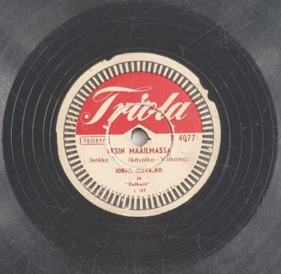 Savikiekko 1953 - Jorma Ikävalko / Kulkurit - Triola T 4077