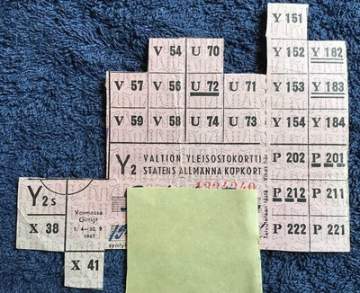 Valtion yleis ostokortti v. 1947