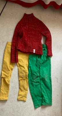 TWO PANTS AND SWEATER…
