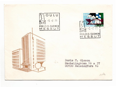Oulu: Pohjois-Suomen Messut (erikoisleima  3.7.1971)