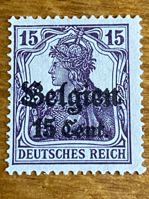 saksa reich 1914-1918 BELGIA MIEHITYS**