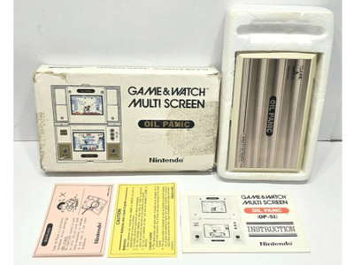 Nintendo Game & Watch Multi Screen Oil Panic LCD peli
