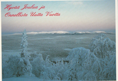Postikortti, JOULUKORTTI  , Lapin Kaamos