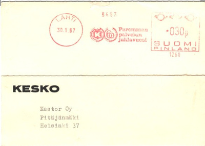 FIRMAK. LAHTI FRAMA KESKO 60 VUOTTA