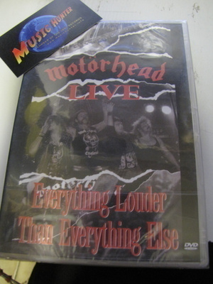MOTORHEAD - LIVE EVERYTHING LOUDER THAN... DVD UUSI+