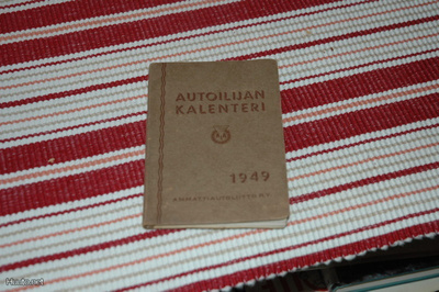 Autoilijan kalenteri 1949, siisti.