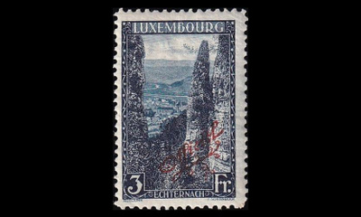 Luxemburg 126A * Virkamerkki maisema 3 Fr (11½:11) (1922)