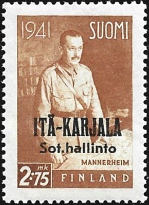 1941 I-K Mannerheim 2,75 mk Normaali R ** LaP I-K 19 I