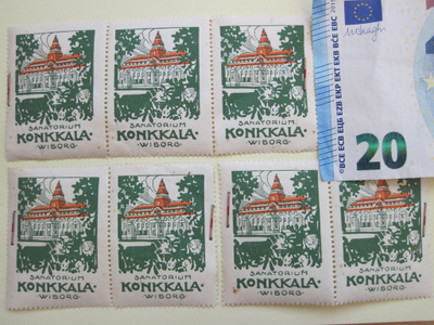 7 VANHAA Kirjeensulkijaa Parantola Konkkala Viipuri 1900-l