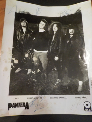 PANTERA VINTAGE PROMOKUVA KOKO BÄNDIN NIMMAREILLA