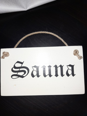 SAUNA kyltti