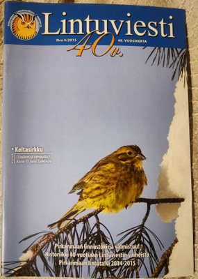 LINTUVIESTI 4/2015 Pily yhdistyslehti