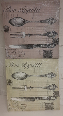 Aterintaulut Bon Appetit vihreä ja liila