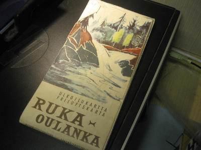 ulkoilukartta Ruka - Oulanka 1966