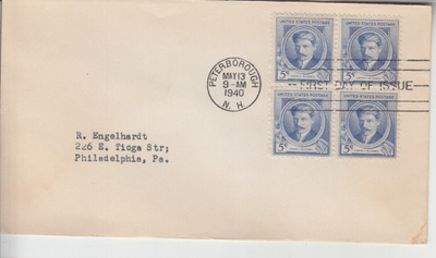 USA FDC 1940 famous composers
