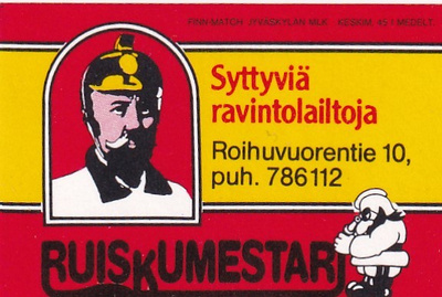 Helsinki ? Ruiskumestari,Roihuvuorentie 10   7/15