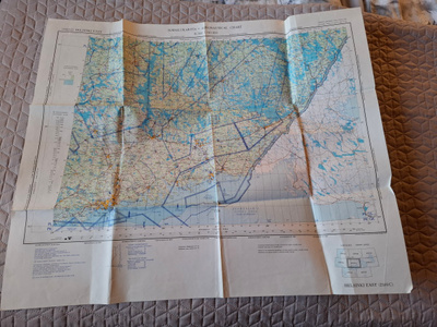 HELSINKI EAST ILMAILUKARTTA 1978