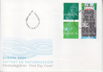 Ruotsi FDC 2001 Vesi