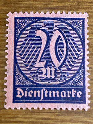 SAKSA REICH 1922 VIRKAMIESMERKKI**