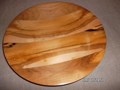 Massiivinen puinen design lautanen 30cm