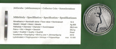 Juhlaraha 2010 Konsta Jylhä (Ag925)