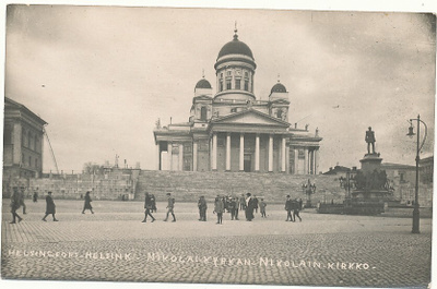 HELSINKI, Nikolain kirkko -vanha Carte Postale