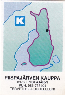 Piispajärvi, Piispajärven kauppa , Kesko,Kartta  1/15