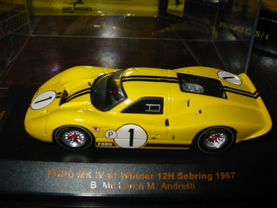 IXO 1/43 Ford GT 40 Mk4 Sebring voittaja MIB