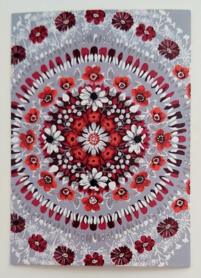 "Mandala"-KARTO-KULKEMATON POSTIKORTTI
