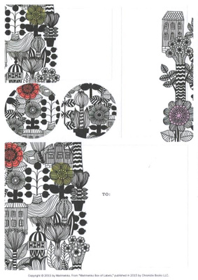 tarra ** Marimekko Louekari tarrat tai kortti - erilaisia