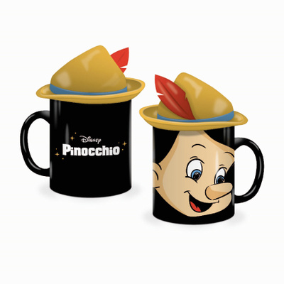 pinocchio shaped lid muki	(9 147)	UUSI		MUUT					n. 15cm muk