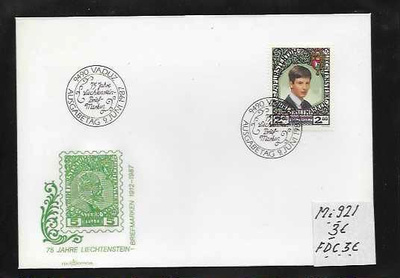 LIECHTENSTEIN Mi 921 KUORELLA luett. 3€  FDC  luett.3€