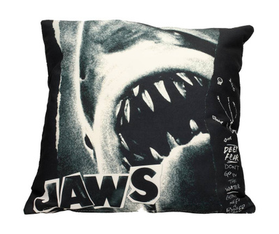 JAWS COLLAGE SQUARE CUSHION	(73 284)	tyyny 40cm x 40cm		B -