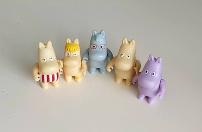 MUUMI-FIGUURIT, koko 5,3 cm  2,50 €/kpl