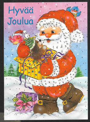 Joulupukki ja lahjoja
