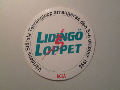 LIDINGÖ LOPPET 1996 MAAILMAN SUURIN MAASTOJUOKSU TARRA