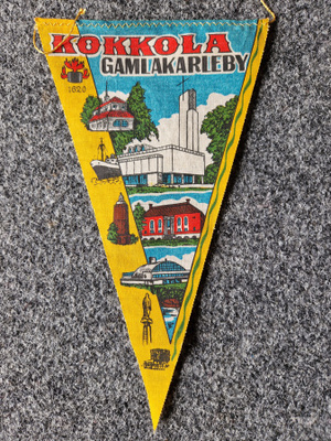 Kokkola Gamlakarleby  iso vintage matkailuviiri