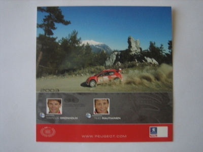 Peugeot rallikortti 5 B: Peugeot 206 WRC / Marcus Grönholm