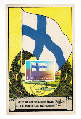 Postikortti Suomen lippu